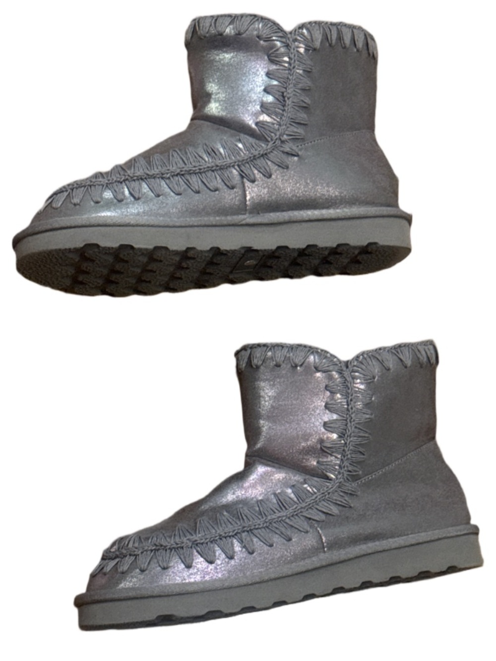 Size 9 Women's Gray Suede Winter Ankle Boot